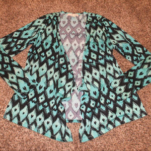 Girl's Self Esteem Knit Cardigan Sweater